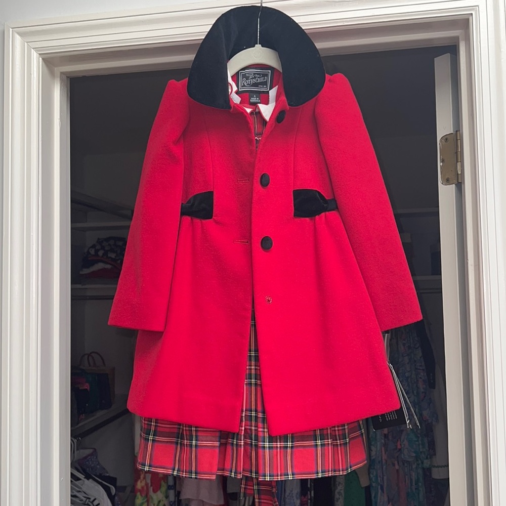 Rothschild wool dress coat Sz 4 NWT